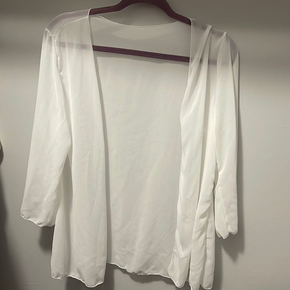 White XS beach coverup